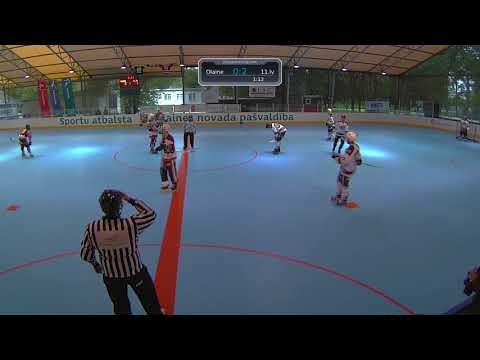 Rollerhockey final in Olaine (3G mobile stream, cameras in 1m from field)