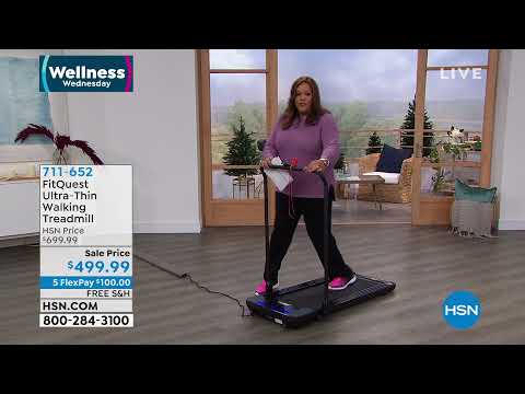 FitQuest UltraThin Walking Treadmill