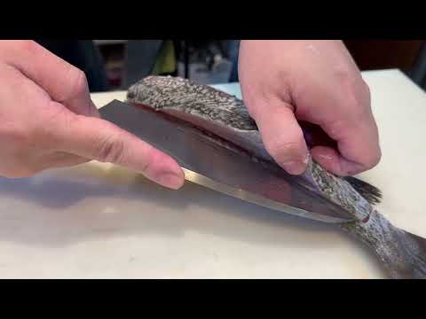How to Fillet a Whole Fish (Seabass) Using a Deba!