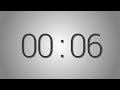6 Seconds countdown Timer - 5 beep at the end | Simple Timer (six sec)
