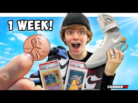 Trading a Penny to Nike Air Mags in 1 Week *DID IT WORK?* DAY 7