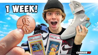 Trading a Penny to Nike Air Mags in 1 Week *DID IT WORK?* DAY 7