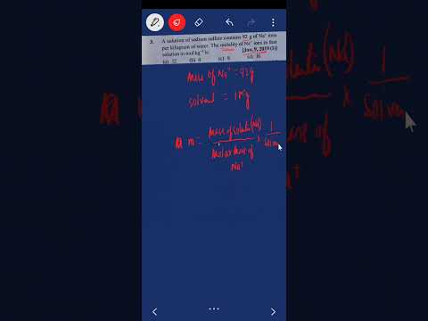 A solution of sodium sulfate contains 92 g of Na+ ions per kilogram of water. The molality of Na+