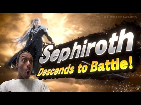 SEPHIROTH IS IN SMASH!!!!-Super Smash Bros Ultimate Sephiroth Reveal GAME AWARDS REACTION