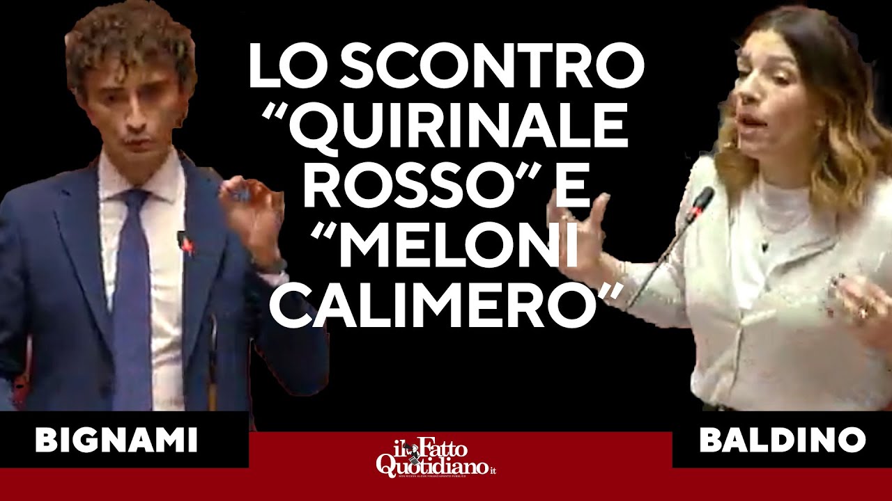 Bignami (Fdi) rilancia l'ipotesi sul presunto piano del Colle contro Meloni. Opposizioni insorgono