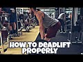 How to deadlift properly | PT training series #2