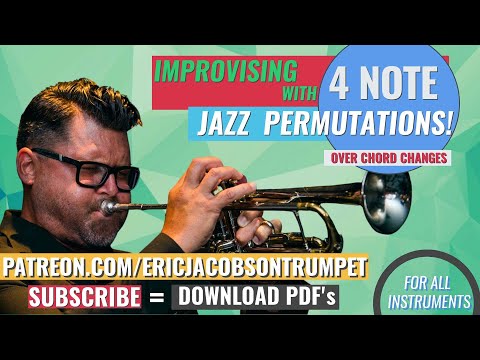 Jazz Improvising. using only 4 Notes. Jazz licks. Improving over chord changes