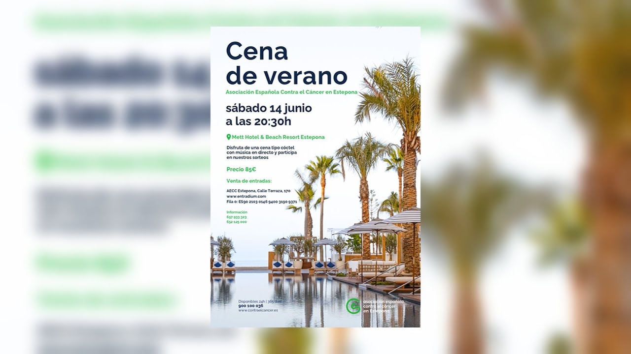 Cena de Verano – Asociación contra el Cáncer Estepona