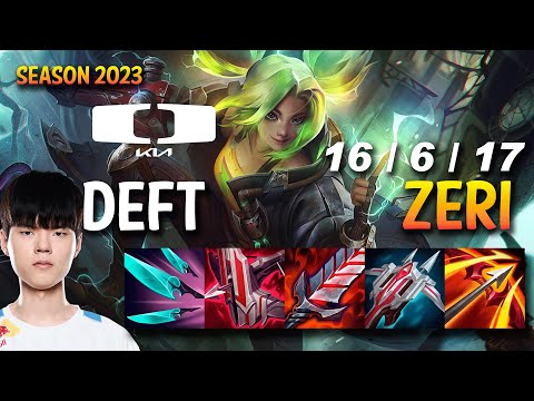 DK Deft ZERI vs APHELIOS ADC - KR Ranked