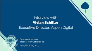 Interview with Vivian Schiller | German-American Trade and Tech Conference 2023