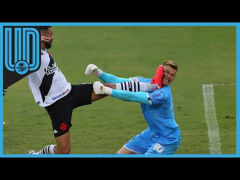 Impactante patada a portero en el futbol brasileño