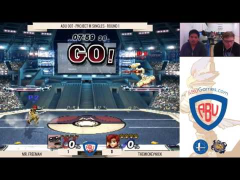 ABU 007 - Mario is Top Tier: Mr. Freeman (R.O.B.) Vs. TheMickeyNick (Ivy, Roy) - PM Winners Round 1