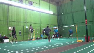 preview picture of video 'ABA Badminton Mens Doubles Elite Second Semi Finals - Dec 22nd 2013 - Mugalivakkam - Chennai'