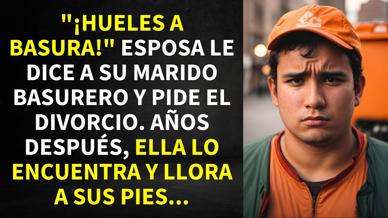 "¡HUELES A BASURA!" ESPOSA LE DICE A SU MARIDO BASURERO Y PIDE EL DIVORCIO. AÑOS DESPUÉS, ELLA LO...