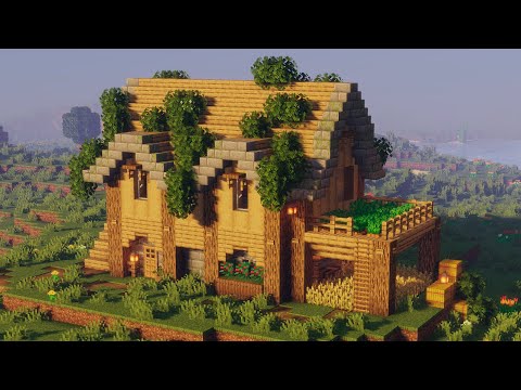 Elenlee Haru - Easy Wood Survival House | Minecraft Tutorial