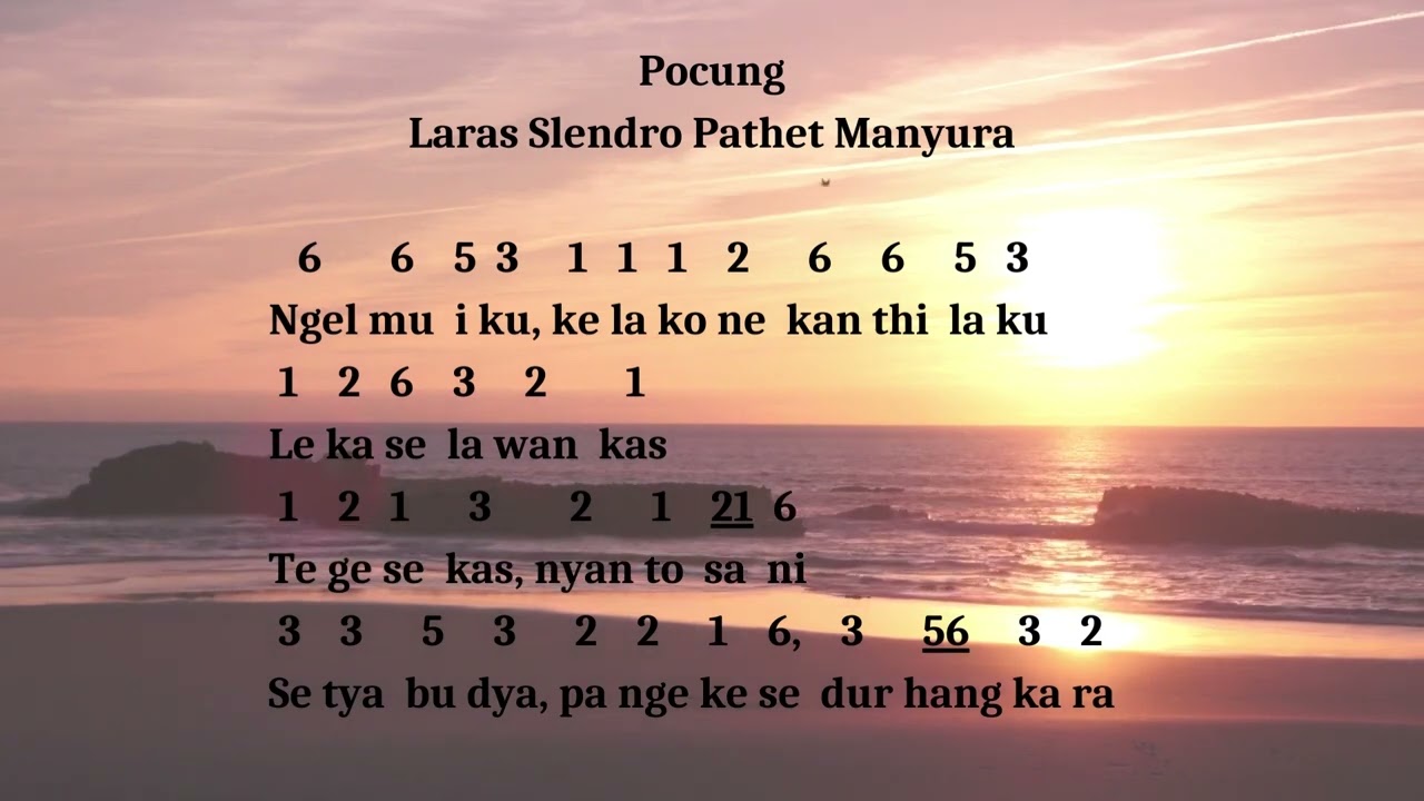 TEMBANG MACAPAT POCUNG | LARAS SLENDRO PATHET MANYURA