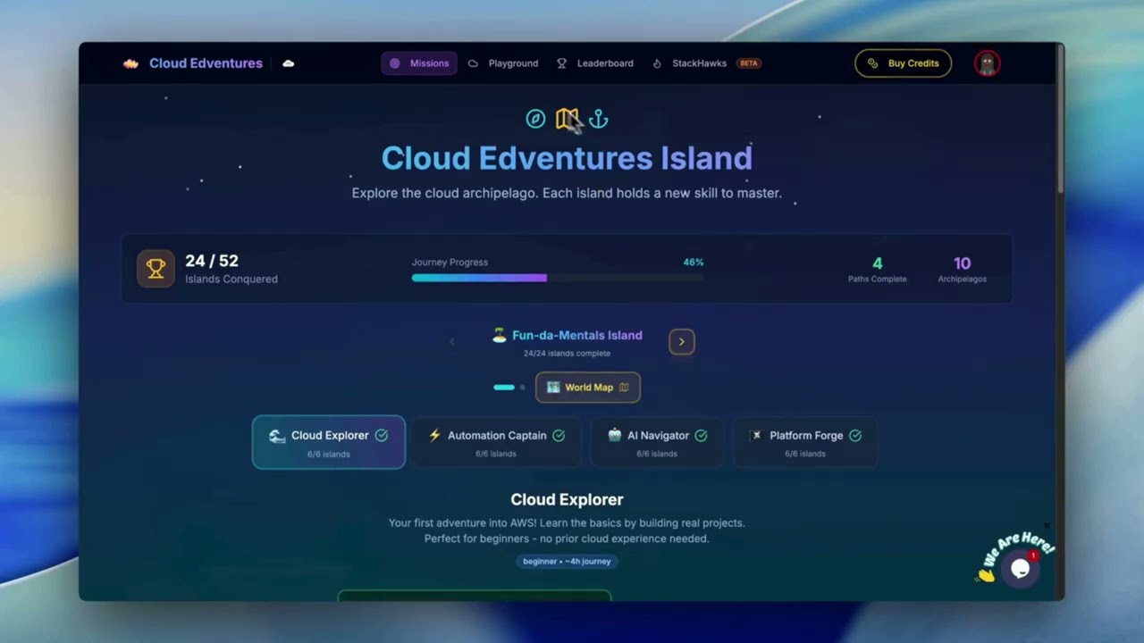 Cloud Edventures playground demo