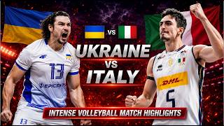 Ukraine vs Italy Epic Volleyball Battle Highlights