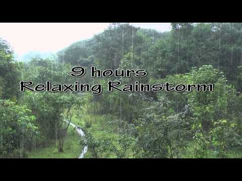 Best 9 hr Rainstorm with Rolling Thunder nature sounds hd Video