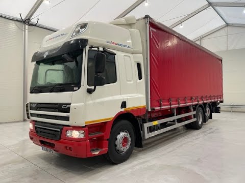 YJ61 EPD - DAF CF75 310 Rear Lift Curtainsider | Law Truck Centre UK