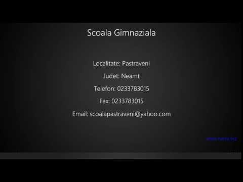 Scoala Gimnaziala Pastraveni