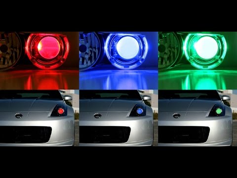 iJDMTOY RGB LED Demon Eye Kit For Projector Headlights