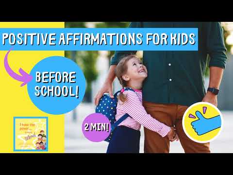2 MIN POSITIVE AFFIRMATIONS For Kids | START OF DAY Affirmations to Reduce Anxiety and Worry