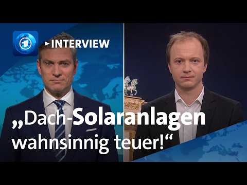 Förderung von Solaranlagen soll gestrichen werden I tagesthemen-Interview