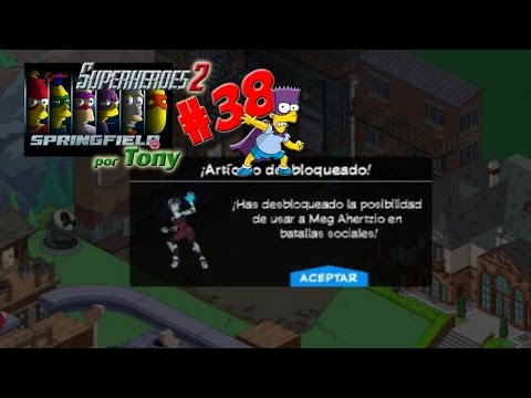 Los Simpson Springfield, Superhéroes 2 "Cap. 38 - Meg Ahertzio y Mansión al nivel 15" por Tony