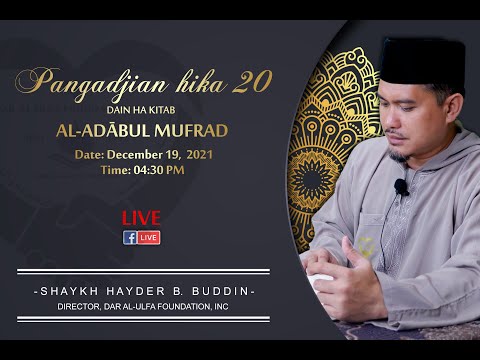 PANGADJIAN HIKA  20  DAIN HA KITAB AL-ADABUL MUFRAD