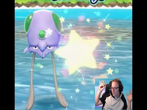 Shiny Tentacool in Pokemon Let's go Pikachu! (31 catch combo)