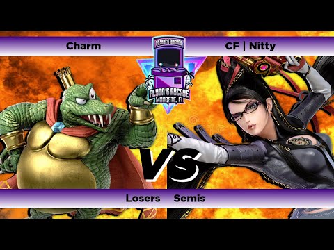 Flynn's Arcade 058 Losers Semis - Charm (King K. Rool) Vs CF | Nitty (Bayonetta) Ssbu Tournament