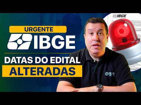 Concurso IBGE 2025: Datas de Inscrição e Provas foram ALTERADAS 🔴