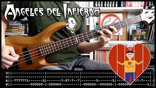 ANGELES DEL INFIERNO - Prisionero (BASS cover with TABS) [lyrics + PDF]
