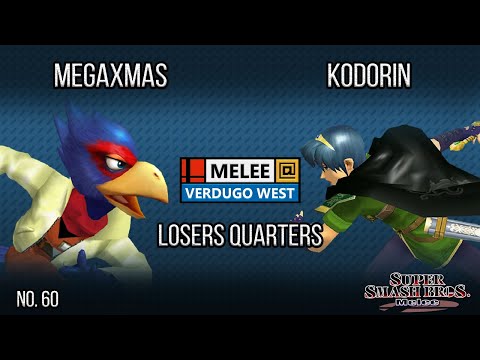 Melee @ Verdugo #60 - MegaXmas (Falco) VS KoDoRiN (Marth) - SSBM - Losers Quarters