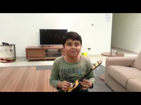 Hashir wishing birthday to papa