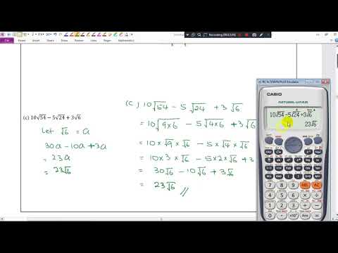 KSSM Form 4 Add Maths (4.2 Laws of Surds, Part 2)