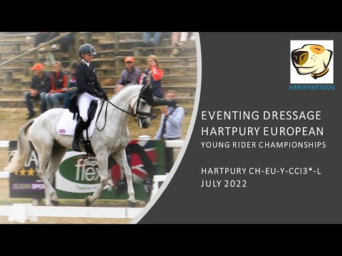 Ibble Watson and Aristoteles S Z Young Rider Eventing Dressage; Hartpury European Championships 2022