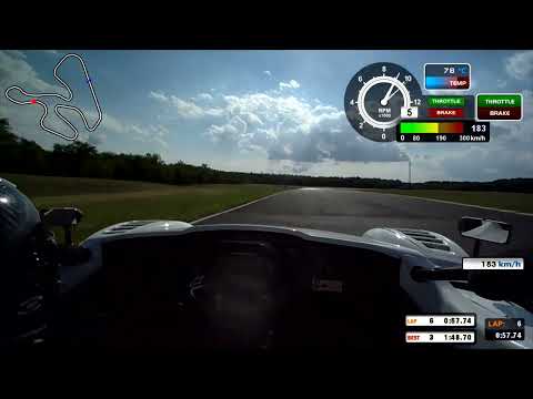 Radical RXC Spyder V8 onboard PannoniaRing 1:48,23