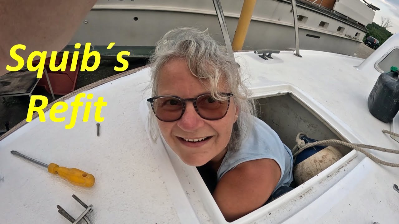 Squib's Refit - Balancing the boat - Installing deck hardware /99