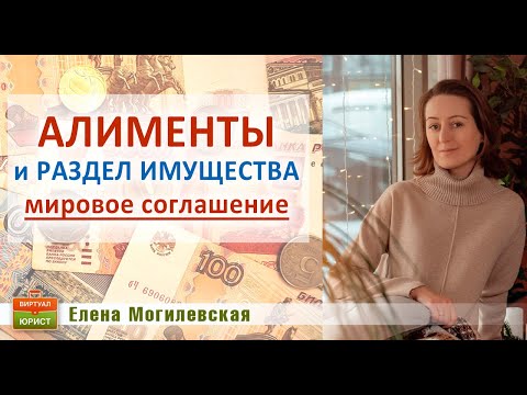 Мировое соглашение в суде по алиментам и разделу имущества