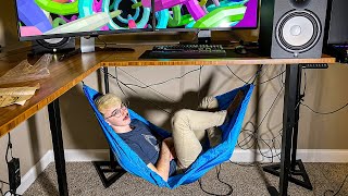 Using A Hammock Under My Desk