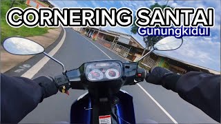 CORNERING SANTAI PAKAI SATRIA HIU JALUR GUNUNG KIDUL YOGYAKARTA