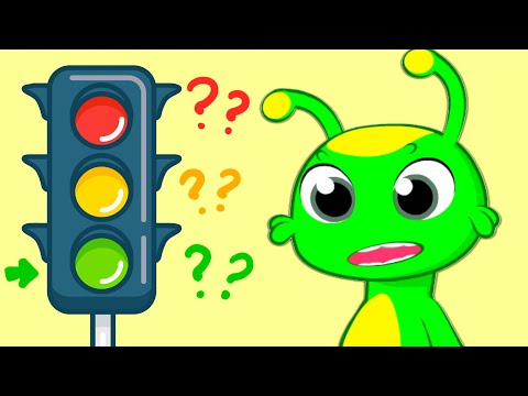 Groovy el Marciano | Aprende las señales de tráfico básicas: el semáforo | Seguridad vial para niños
