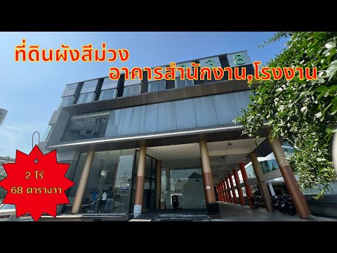 ขายอาคารสำนักงาน พร้อมที่ดินผังสีม่วง 2 ไร่ 68 ตารางวา 辦公樓出售，土地面積 2 萊 68 平方米 บางขุนเทียน แสมดำ กรุงเทพ สำหรับอุตสาหกรรม – รูปที่ 2
