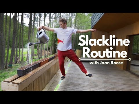 Floor is lava - Slackline |  Red Bull x Jaan Roose