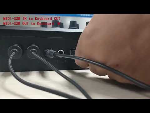 How to connect USB-MIDI Cable to Keyboard