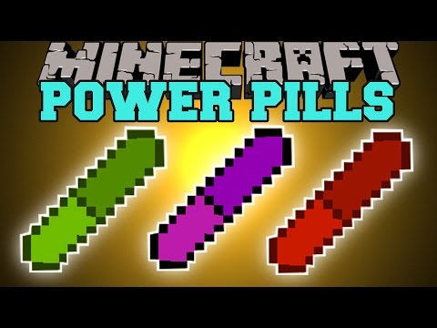 Minecraft POWER PILLS MOD: Ultimate Potion Effects!