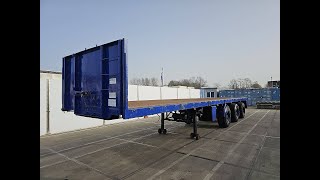 العربات نصف المقطورة عربة مقطورة مسطحة Floor FLO-17-30H 47T 2X STEERAXLE | صورة 4 - Autoline