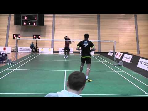 Semifinále badmintonové extraligy - Benátky vs. Radotín - Frolich vs. Vondra 3 set